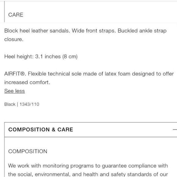 Zara Black Leather Strappy Block Heels Womens Shoe Size EU 36 US 6 - Picture 15 of 15